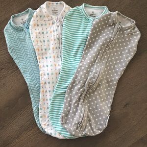 4 SwaddleMe Pod Zip Compression Swaddles